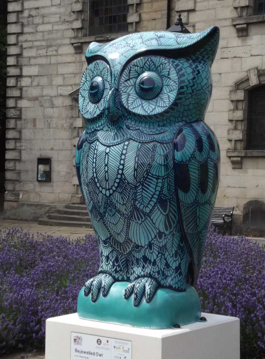 Bejewelled Owl St Paul's Square